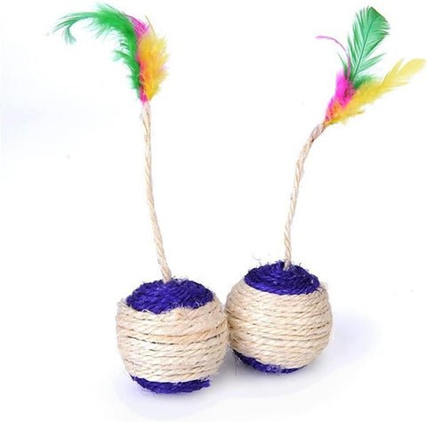 CAT TOY CAT SISAL SCRATCHING BALL